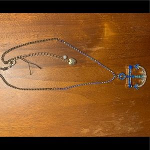 Betsy Johnson anchor necklace